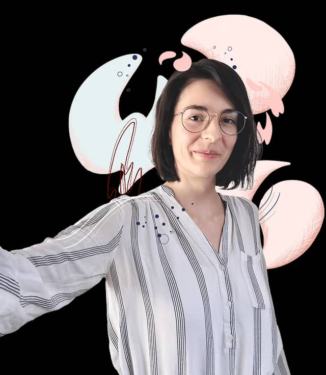 Photo de Justine Bigot, souriante