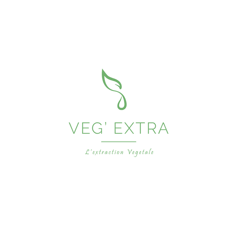 Logo pour la marque Veg'Extra avec en sous titre : l'extraction végétale