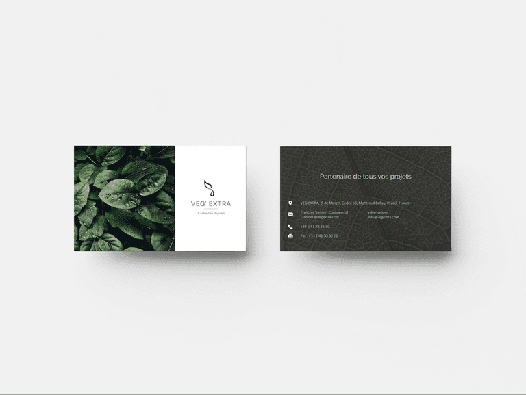 Support de communication pour l'entreprise Veg'Extra